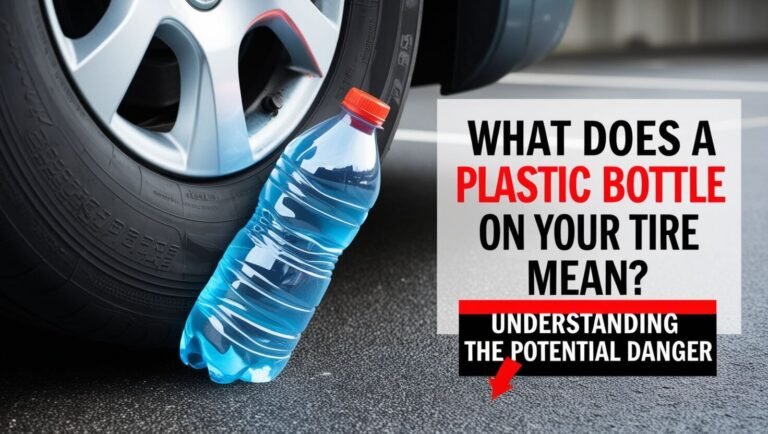 What Does a Plastic Bottle on Your Tire Mean? Understanding the Potential Danger