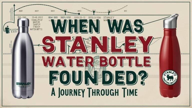 When Was Stanley Water Bottle Founded? A Journey Through Time