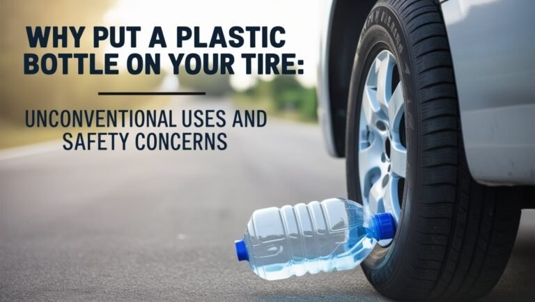 Why Put a Plastic Bottle on Your Tire: Unconventional Uses and Safety Concerns