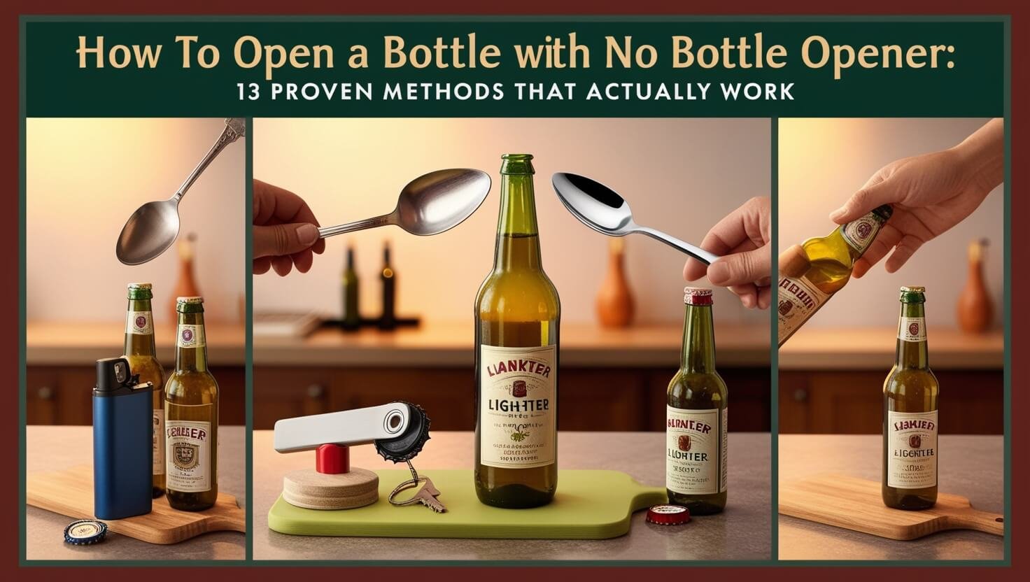 How to Open a Bottle with No Bottle Opener: 13 Proven Methods That Actually Work 1 How to Open a Bottle with No Bottle Opener: 13 Proven Methods That Actually Work