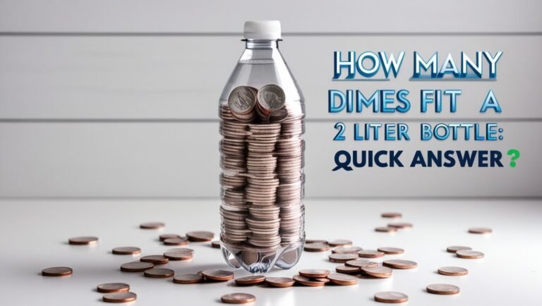 How Many Dimes Fit in a 2 Liter Bottle: Quick Answer