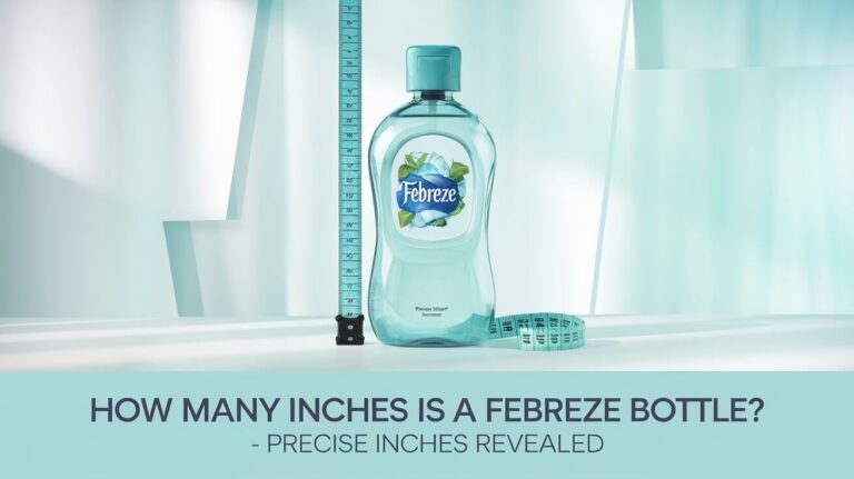 How Many Inches Is A Febreze Bottle: Precise Inches Revealed