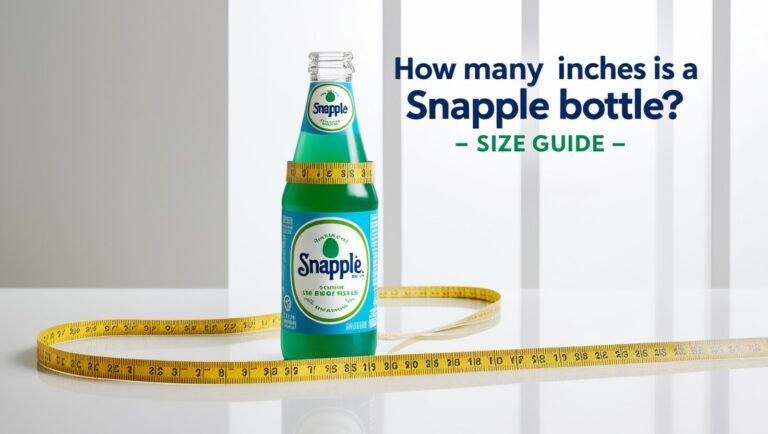 How Many Inches Is A Snapple Bottle - Size Guide