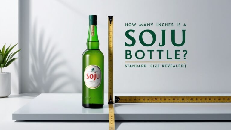 How Many Inches Is a Soju Bottle: Standard Size Revealed