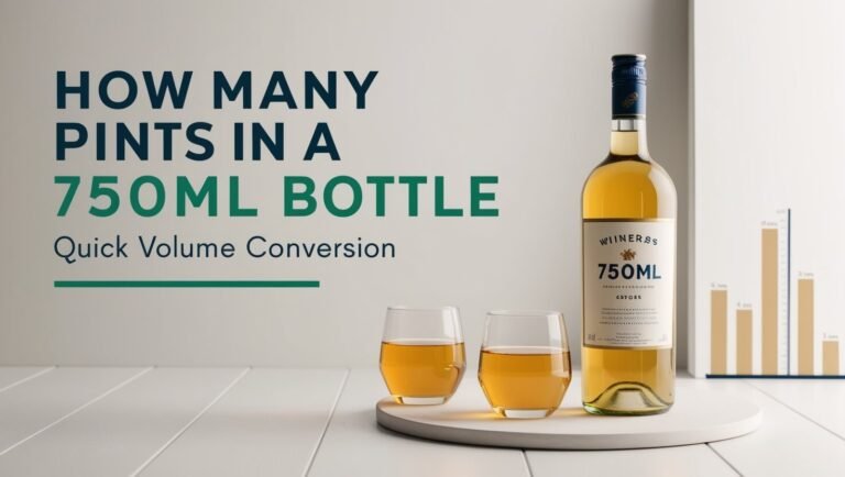 How Many Pints in a 750ml Bottle: Quick Volume Conversion