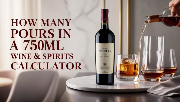 How Many Pours in a 750ml Bottle: Wine & Spirits Calculator