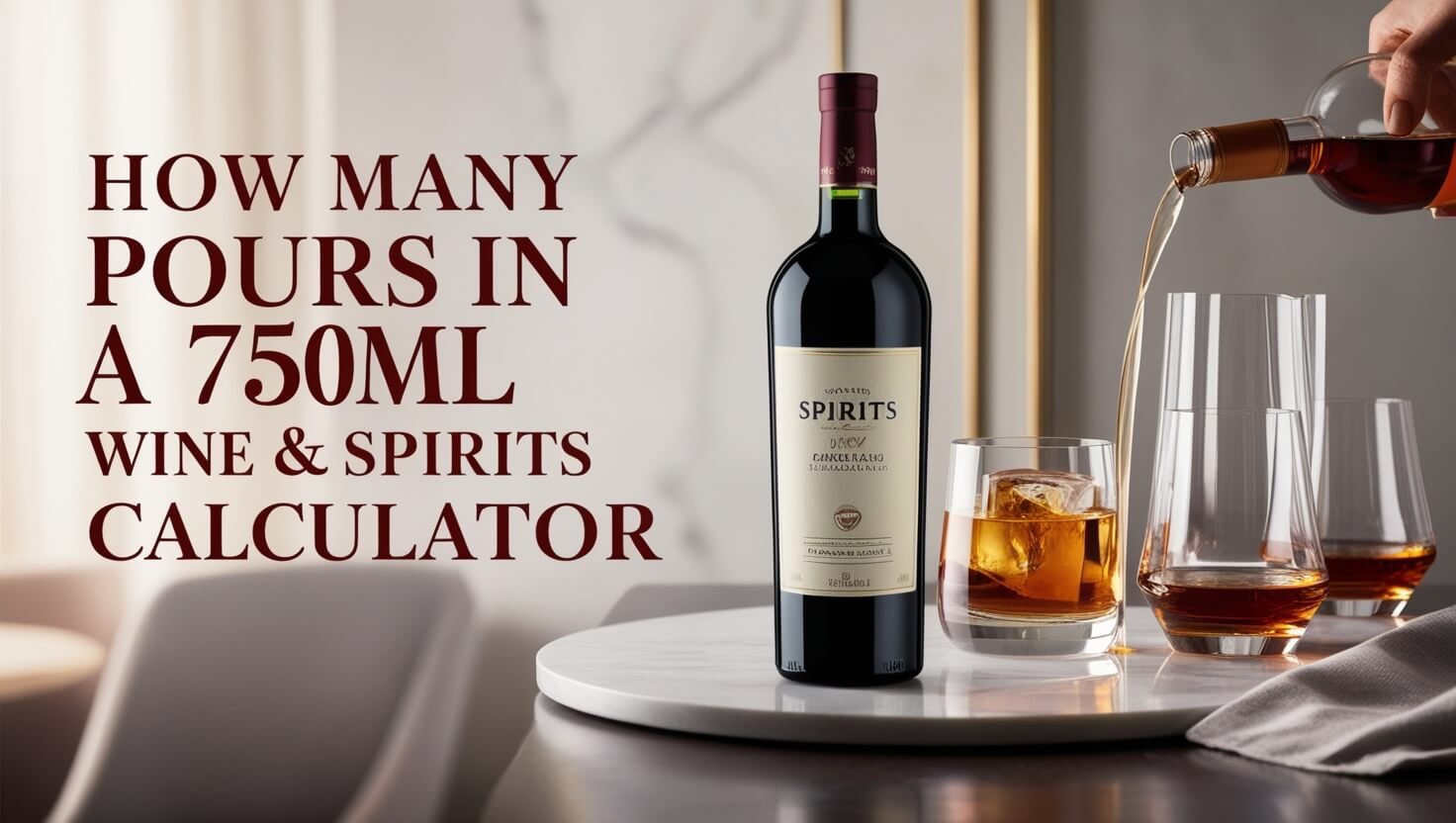 How Many Pours in a 750ml Bottle: Wine & Spirits Calculator