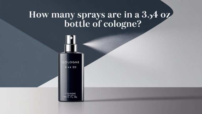 How Many Sprays Are in a 3.4 oz Bottle of Cologne