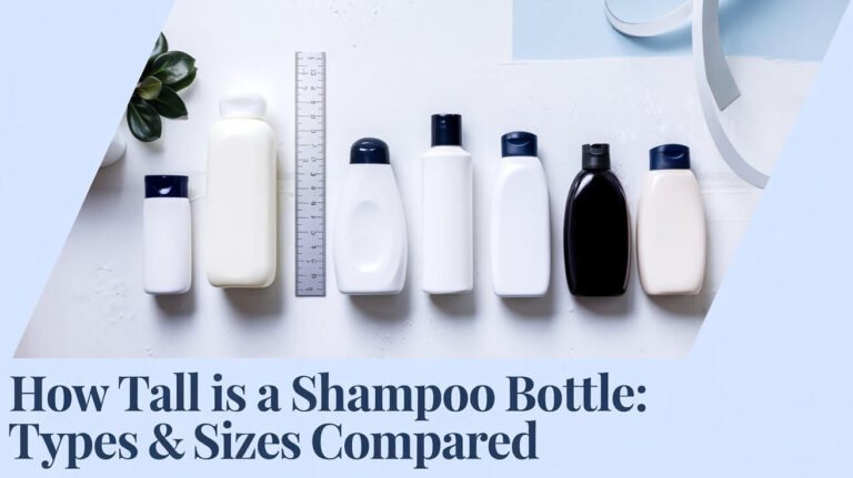 How Tall Is A Shampoo Bottle: Types & Sizes Compared