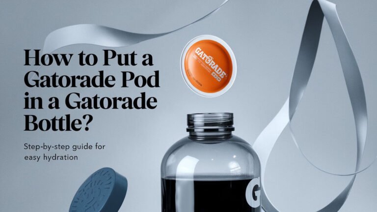 How to Put a Gatorade Pod in a Gatorade Bottle?