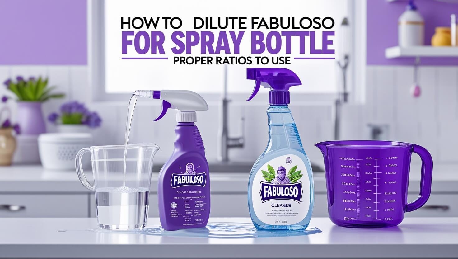 How To Dilute Fabuloso For Spray Bottle: Proper Ratios to Use