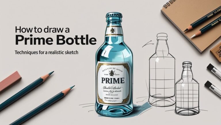 How To Draw A Prime Bottle: Techniques for a Realistic Sketch