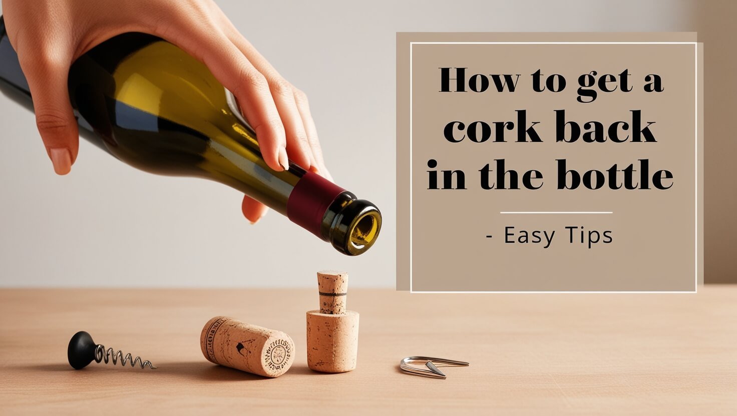 How to Get a Cork Back in the Bottle - Easy Tips