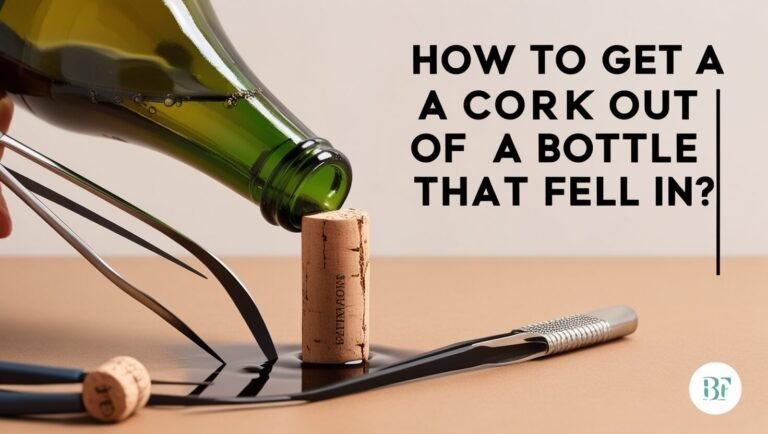 How To Get A Cork Out Of A Bottle That Fell In?