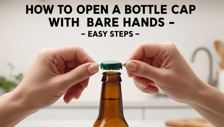 How to Open a Bottle Cap With Bare Hands - Easy Steps