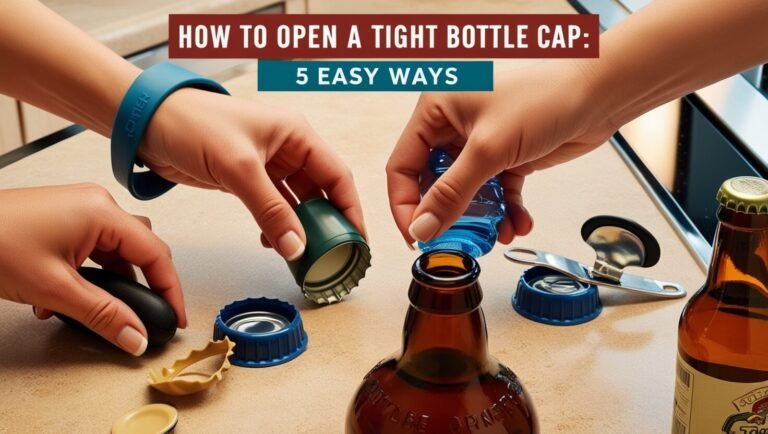 How To Open A Tight Bottle Cap: 5 Easy Ways