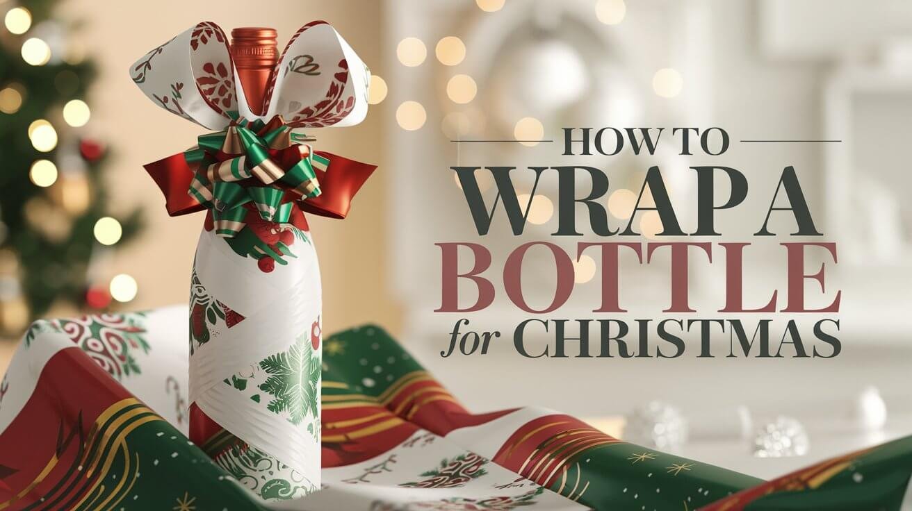 How To Wrap A Bottle For Christmas?