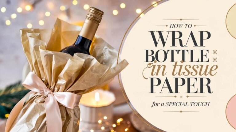 How to Wrap a Bottle in Tissue Paper for a Special Touch?