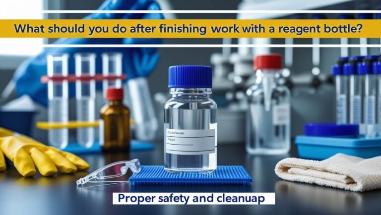 What Should You Do After Finishing Work With A Reagent Bottle?