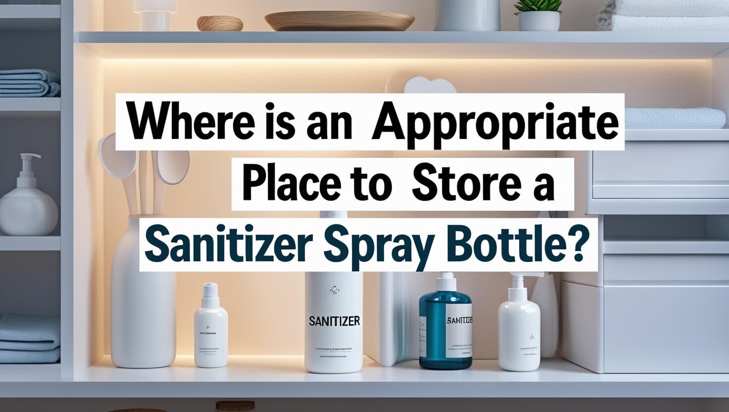 Where Is An Appropriate Place To Store A Sanitizer Spray Bottle?