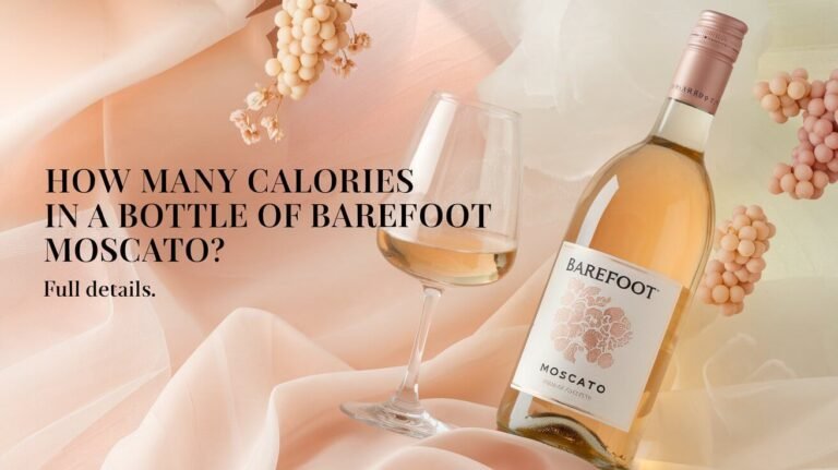 How Many Calories in a Bottle of Barefoot Moscato: Full Details