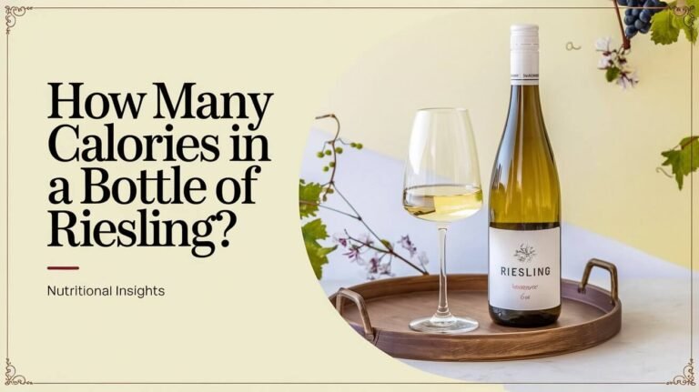 How Many Calories in a Bottle of Riesling: Nutritional Insights